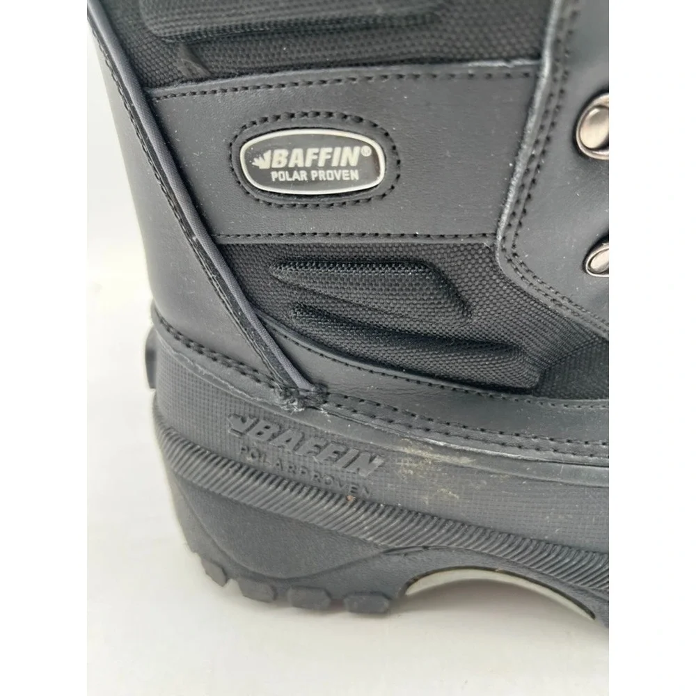 Baffin Polar Proven Young Crossfire Boys Black Snow Boots‎ Size 6